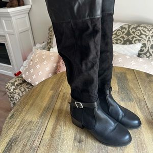 Torrid over the knee wide width, wide calf boots Black Size 9